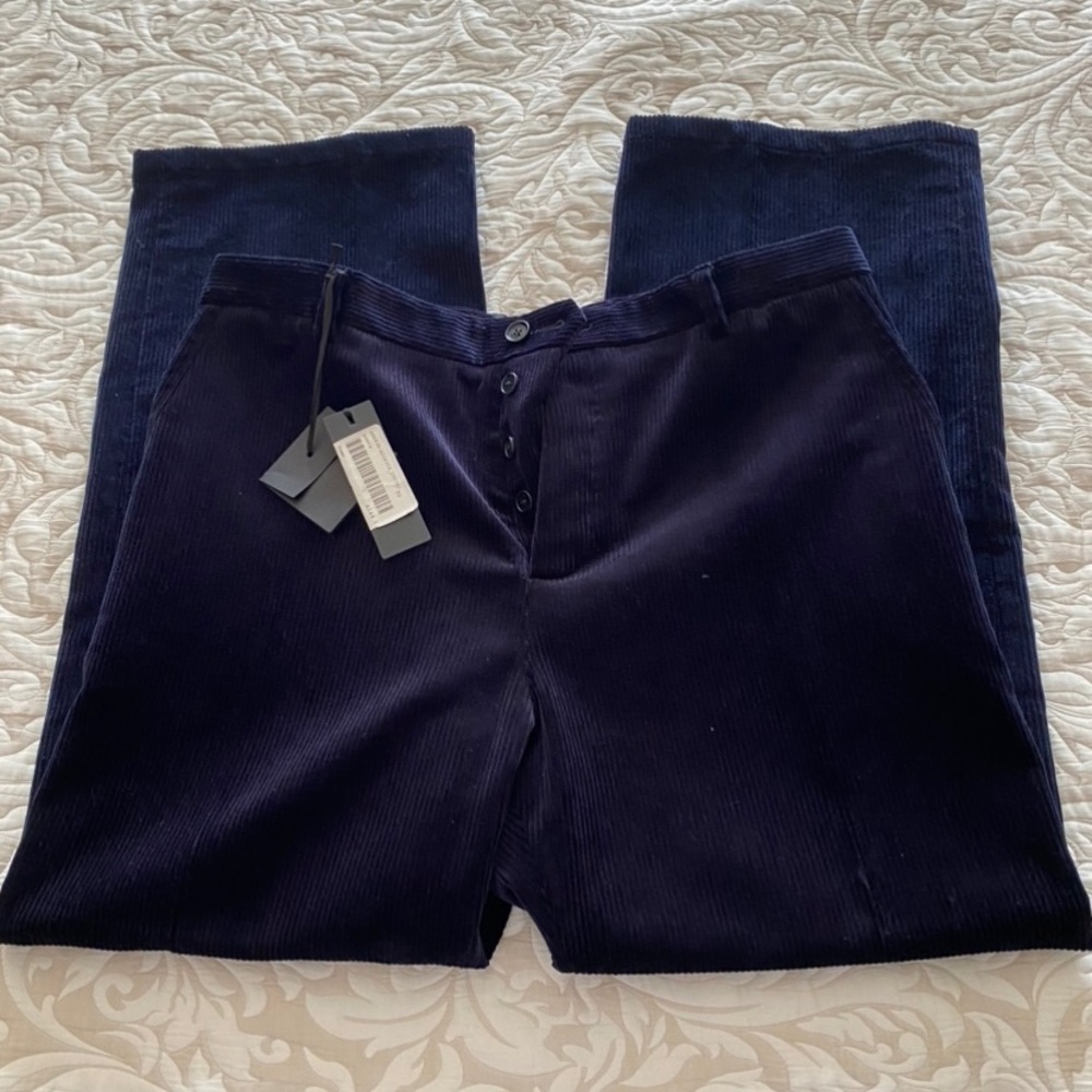 Versace men’s corduroy pants. Midnight blue.Brand new never worn. 32W 30 L